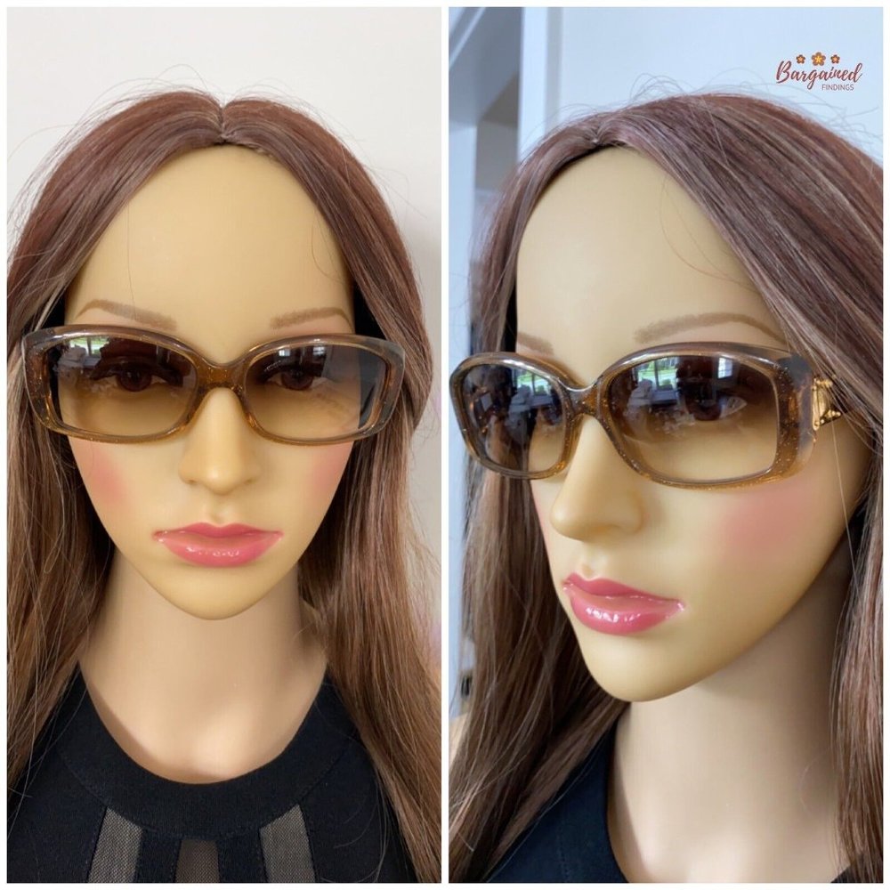 Authentic LOUIS VUITTON Gold Speckling Acetate Frame Soupcon Sunglasses - Z0003W - Picture 5 of 12